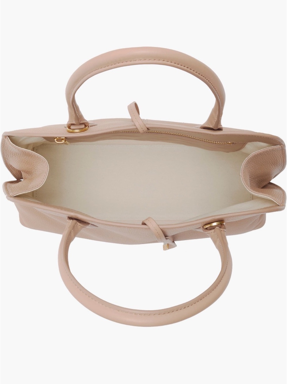 Vince Pebbled Dome Satchel - Beige Tan - Picture 5 of 10